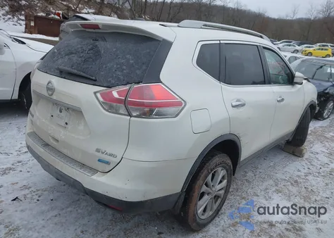 2014 Nissan Rogue Sv z USA, uszkodzony, nr VIN 5N1AT2MV1EC764731